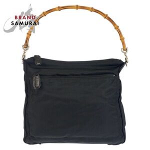 GUCCI Bamboo bag black handbag
